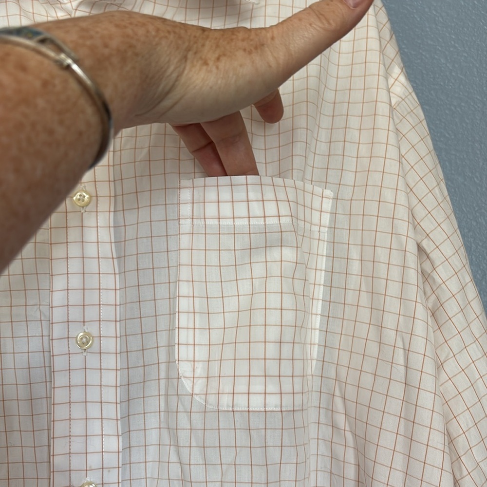 BURBERRY LONDIN long sleeve button down dress shirt. Size 18R. - Picture 3 of 9